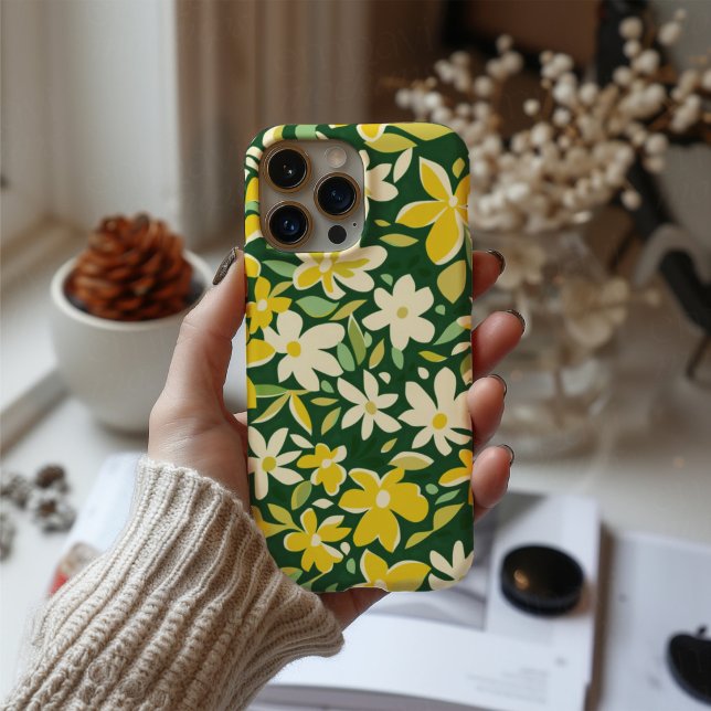 Golden Meadow – Yellow Floral Pattern Phone Case (Creator Uploaded)