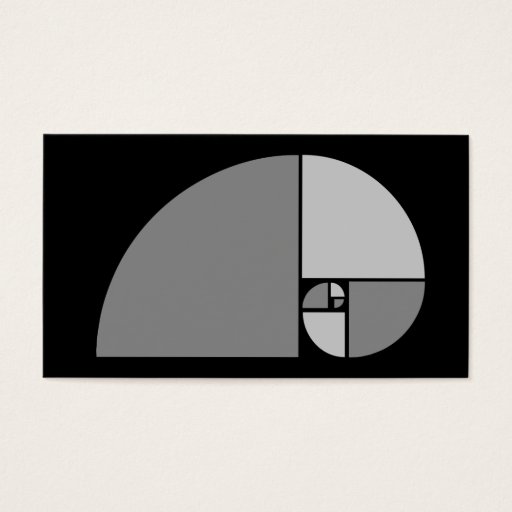 Customizable Golden Mean Business Card