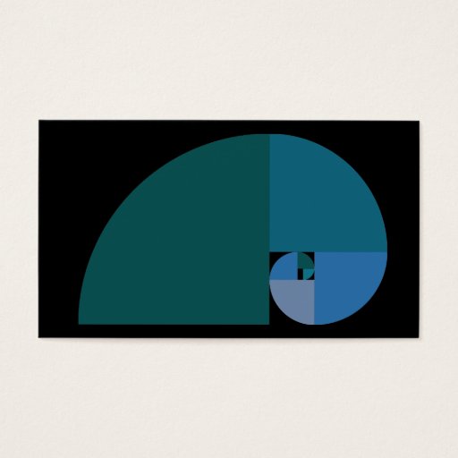 Customizable Golden Mean Business Card Templates