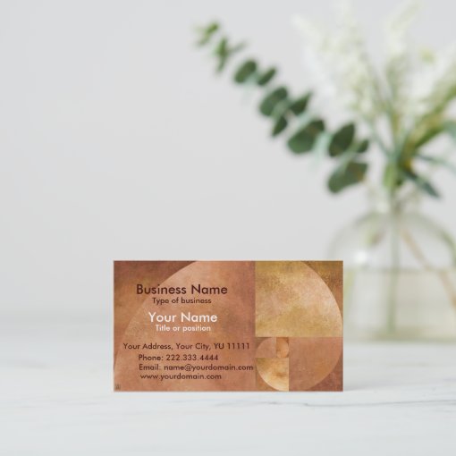 Golden Mean Business Card Zazzle