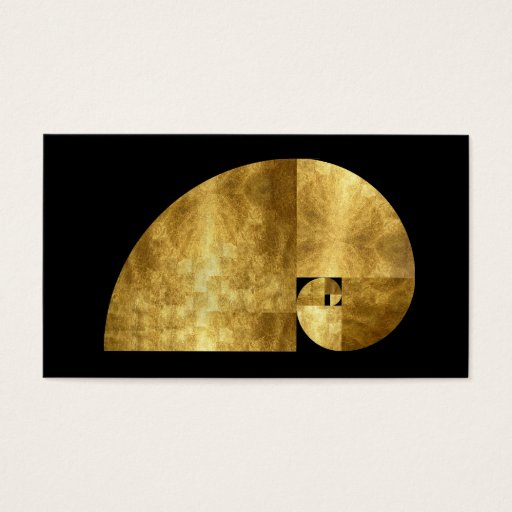 Customizable Golden Mean, Gold Leaf Image Business Card Templates