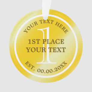 Golden Medal Ornament for first place champion