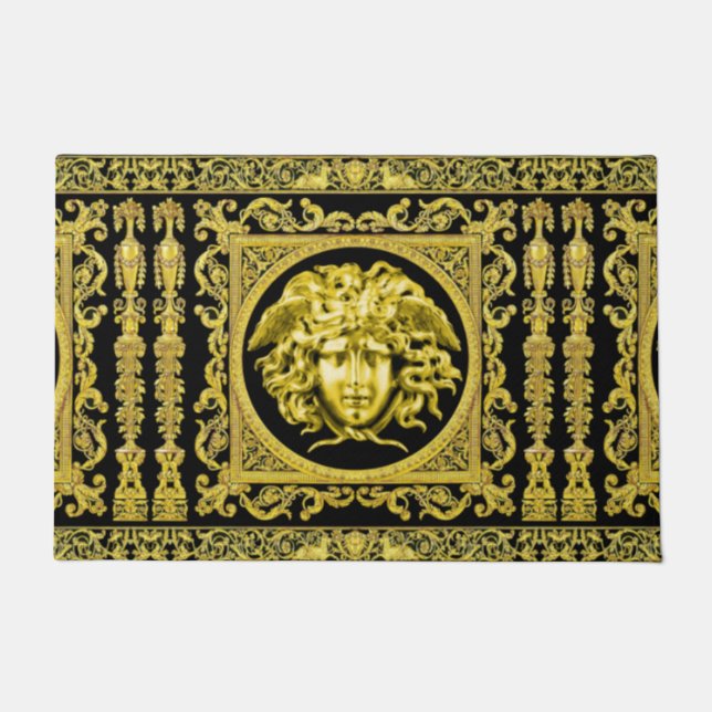 Golden Medusa Doormat (Front)