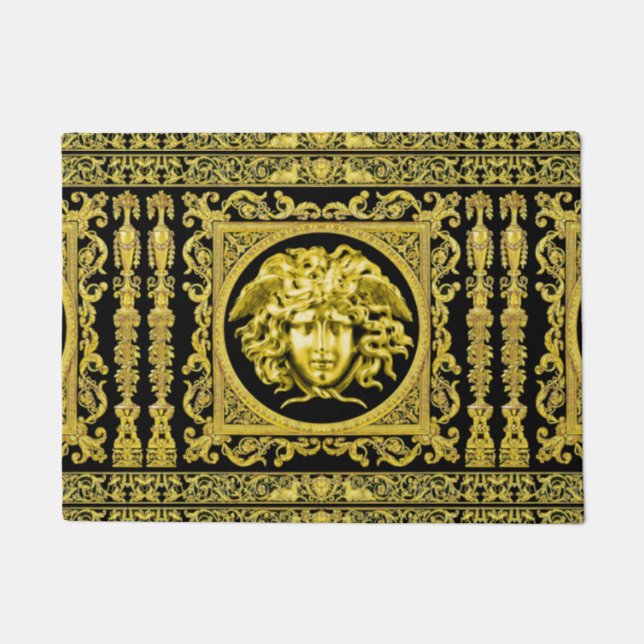 Golden Medusa Doormat (Front)