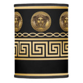 Golden Medusa Greek Key Braid Lamp Shade (Front)