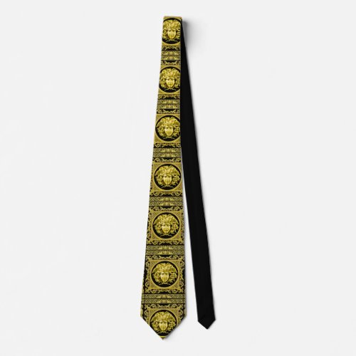 Golden Medusa Neck Tie
