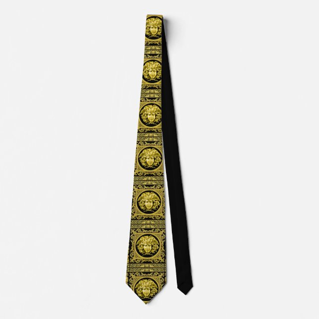 Golden Medusa Neck Tie (Front)