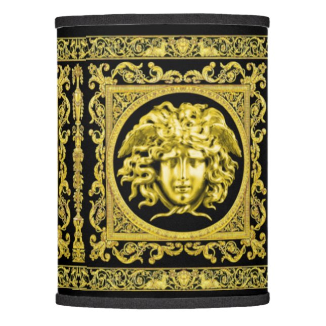 Golden Medusa of the French Empire Lamp Shade (Front)