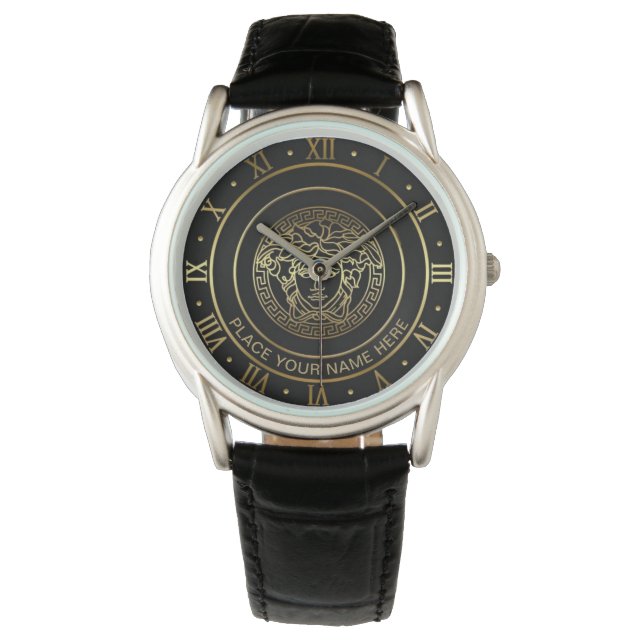 Golden Medusa PERSONALIZED Gift Watch (Front)