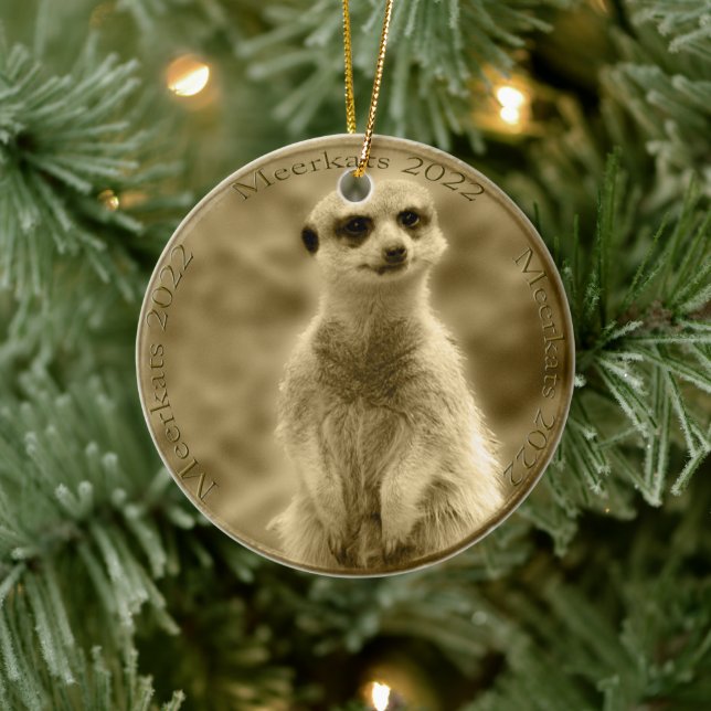Golden Meerkat 2022 Coin,  Christmas Ornament (Tree)