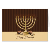 Golden Menorah Hanukkah (Front Horizontal)