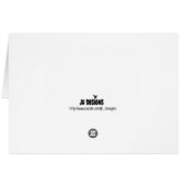 Golden Menorah Hanukkah Cards (Back Horizontal)