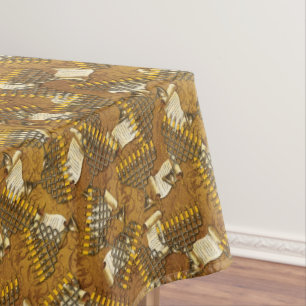 Golden Menorahs  Tablecloth