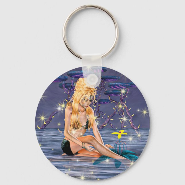 Golden Mermaid Keychain (Front)