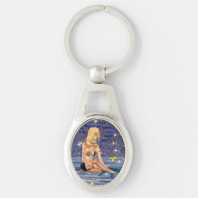 Golden Mermaid Keychain (Front)