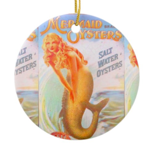 golden mermaid ornament