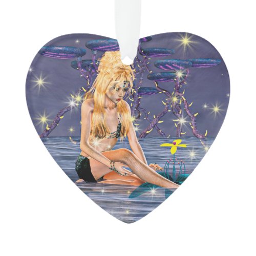 Golden Mermaid Ornament