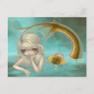 "Golden Mermaid" Postcard