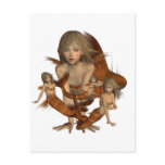 Golden Mermaid  Postcard