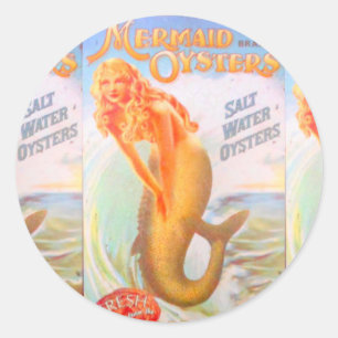golden mermaid sticker