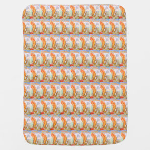 golden mermaids baby blanket