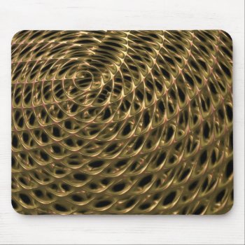 Golden Mesh Mouse Pad by Emangl3D at Zazzle