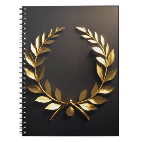 golden metal  theam Spiral Photo Notebook