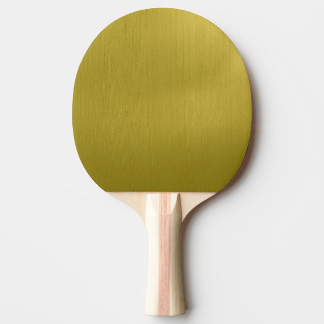 Golden Metallic Ping-Pong Paddle (Front)