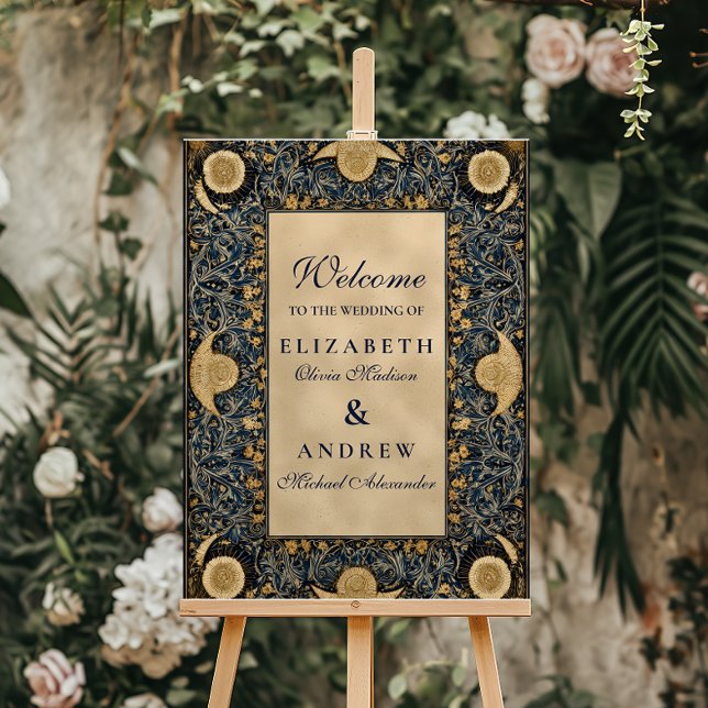 Golden Midnight Celestial Wedding Foam Board (Creator Uploaded)