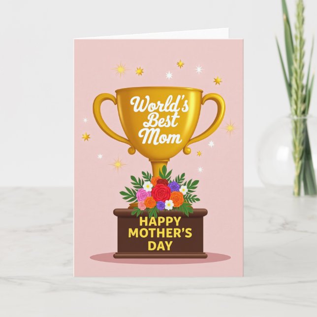 Golden Mom Award Illustration Card (Front)