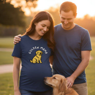 Golden MOM   Cozy Golden Retriever Mom  Tri-Blend Shirt