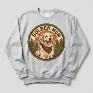 Golden Mom Crewneck Golden Retriever Dog Mom Gift Sweatshirt