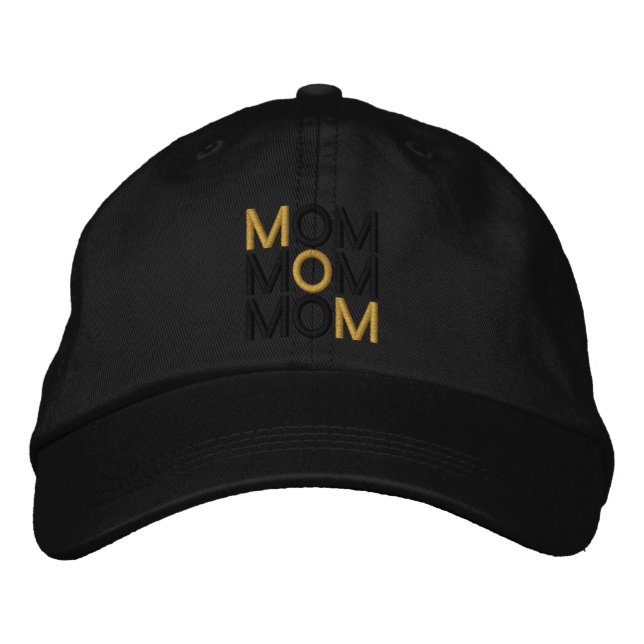 Golden Mom Embroidered Baseball Hat (Front)