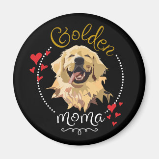 "Golden Moma: Celebrate the Love of Retrievers" Magnet