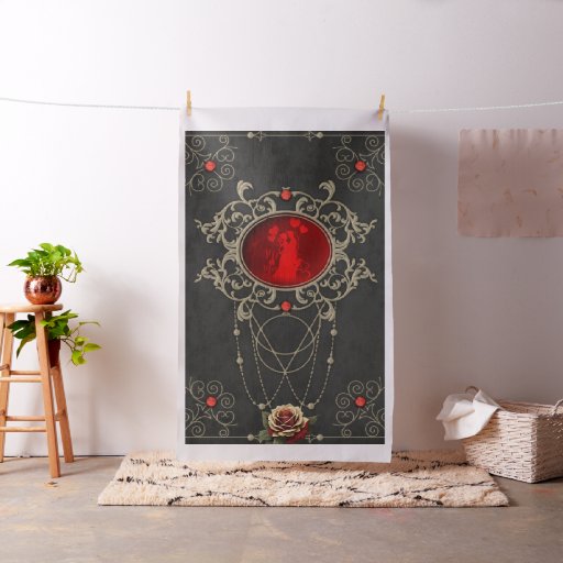 Golden moments of love.  fabric