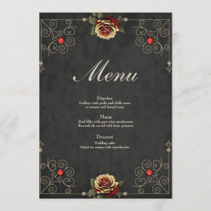 Golden moments of love. menu