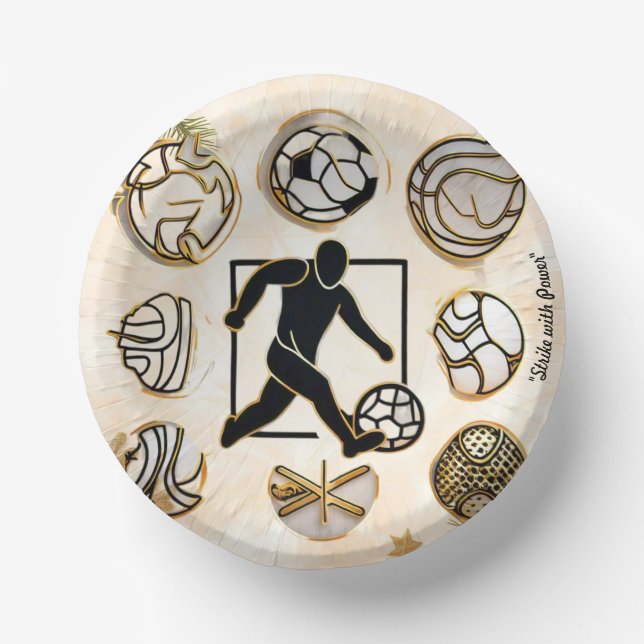 "Golden Moments" Paper Bowls (Front)