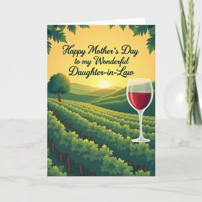 Golden Moms Day Greeting Card (Front)
