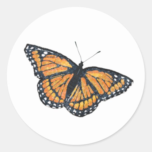 Golden Monarch Butterfly Artwork Envelope Seal