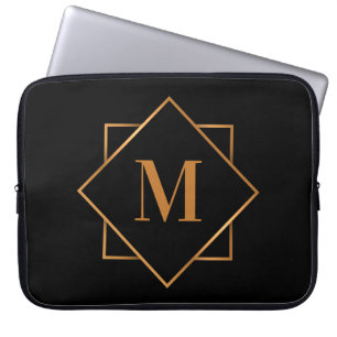 Golden Monogram Laptop Sleeve
