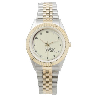 Golden Monogram Unique Circling Accent