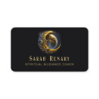 Golden Moon Celestial Teacher Coach Business Card
