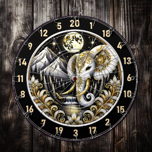 Golden Moon Illuminates White Elephant’s Majesty Dart Board