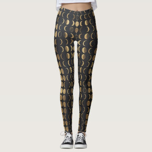 Golden Moon Phases – Celestial Alchemy Leggings