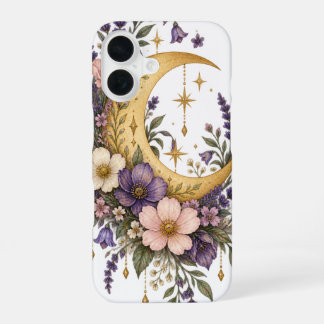 Golden Moon Wildflower Garden iPhone Case