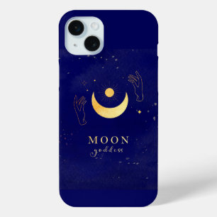 Golden Moon With Hands iPhone 15 Plus Case