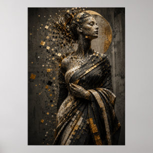 Golden Mosaic Reverie – Contemporary Luxury Poster