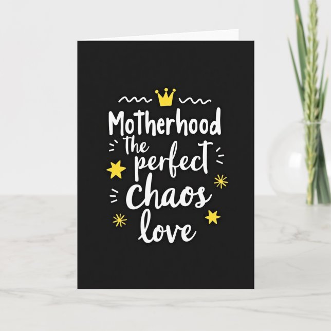 Golden Motherhood Love Art Card (Front)