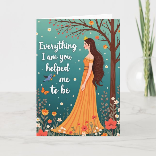 Golden Mothers Day Art Card (Front)