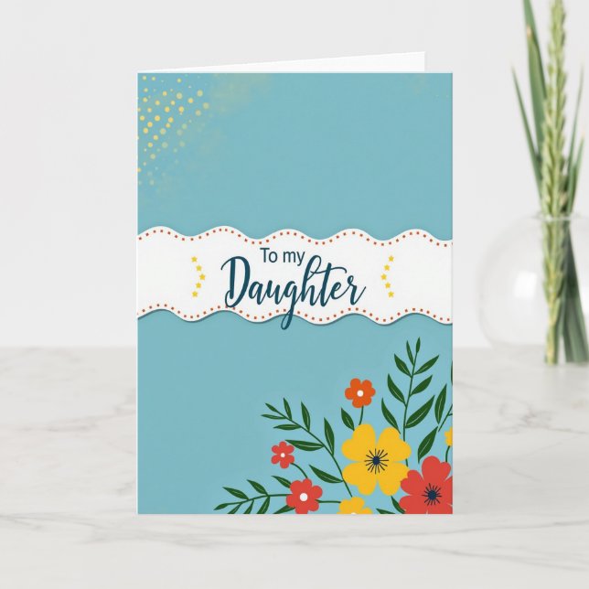 Golden Mothers Day Banner Card (Front)